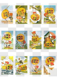 Komplet 60 Čunga-Lunga sličica - Serija iz 1980-ih
