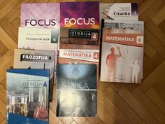 Knjige za 2,3 i 4 razred Gimnazije Slobodan Skerovic