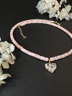 Natural Stone Rose Quartz Necklace