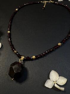Natural granat  necklace