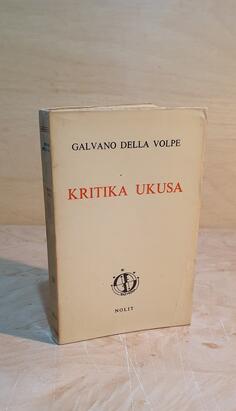 Galvano Della Volpe - Kritika ukusa