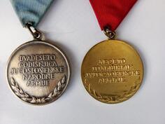 Dvije medalje JNA