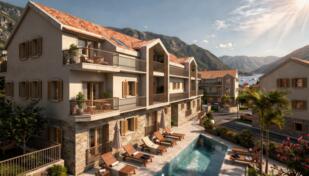 Jednosoban stan 49m2 - Kotor - Risan