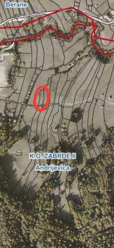 Poljoprivredno zemljište 1136m2 - Andrijevica - Zabrđe