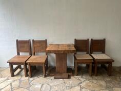 Na prodaju sto i 4 stolice puno drvo hrast