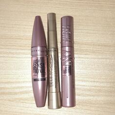 Set 3 Maskare - Maybelline Lash Sensational, Loreal Telescopic, Maybelline Sky High