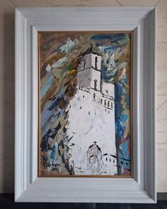 Vojimir Vlahović, ulje na platnu, dimenzije slike sa ramom 73x53, 150€