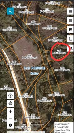 Građevinsko zemljište 640m2 - Kotor - Radanovići