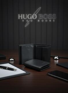 Retro kozni novcanik Takulin Hugo Boss