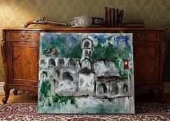 Cetinjski Manastir ulje na platnu 100 x 70 cm