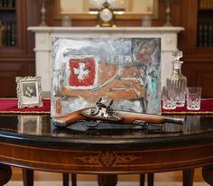 Crnogorska trpeza ulje na platnu