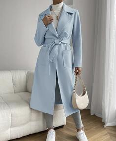 Nov plavi duks i kaput sa postavom 