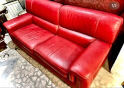 KVALITETAN KOŽNI DVOSJED – PRAVA KOŽA / ODLIČNO STANJE