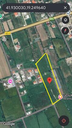 Industrijsko zemljište 1000m2 - Ulcinj - > Okolina grada