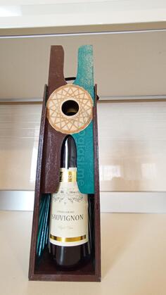 Dekorativni Drveno Kutija za Vino