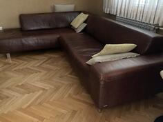 Prodajem kožnu ugaonu garnituru,braon boje, lijevi ugao