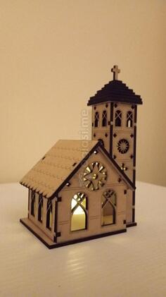 Minijaturna Crkva – Sa Solarnim Svjetlom