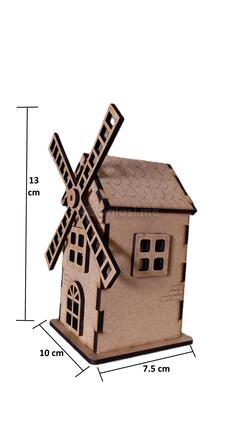Dekorativna Minijaturna Vjetrenjača – Sa Solarnim Svjetlom