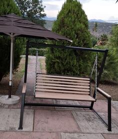 Luksuzna Ljuljaska Simfonija Metala I Drveta ! Ručni rad .