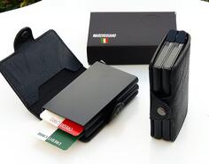 Dupli mehanizam za kartice i novcanik ujedno