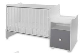 Krevetac sa dusekom i policom za presvlacenje 2u1