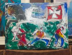 Bitka Na Vucijem Dolu ulje na platnu