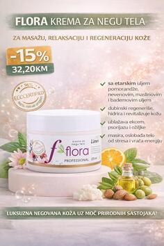 Krema za negu, revitalizaciju i masažu tela.