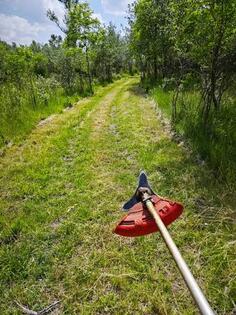 Krčim placeva, šeganje drva I košenje placeva 