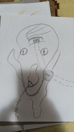 Slika na papiru treba jos da uramim .Broj vibera +38263426392