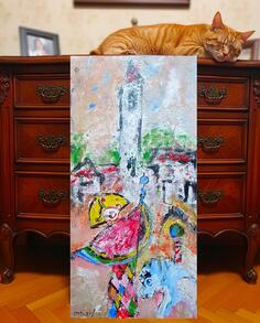 Stara Varos Pg ,ulje na platnu