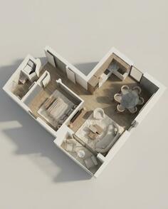 Jednosoban stan 48m2 - Tivat - Dumidran