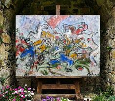 Bitka na Vucijem Dolu ulje na platnu