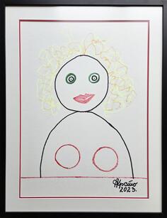 KRSTO Andrijašević 2023. 70x50cm, umjetnicka slika na prodaju