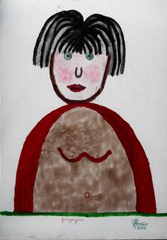 KRSTO ANDRIJAŠEVIĆ - ĐEVOJČURAK, 100x70cm ulje na platnu