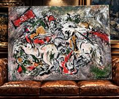 Bitka na Vucijem dolu ulje na platnu