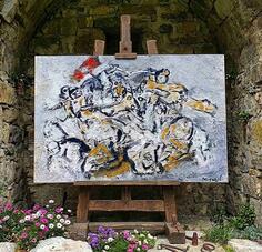 Bitka na Vucijem dolu ulje na platnu