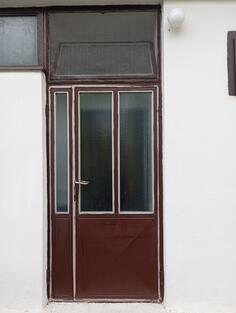 Metalna vrata sa armiranim staklom + svetlarnik