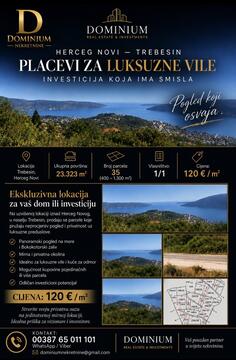 Građevinsko zemljište 23323m2 - Herceg Novi - Trebesinj