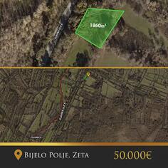 Poljoprivredno zemljište 1860m2 - Podgorica - > Okolina grada