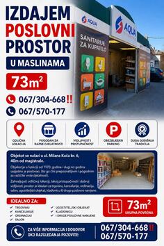 Prodavnica 73m2 - Podgorica - Masline