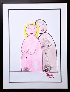 KRSTO ANDRIJAEVIĆ 2024. 70x50cm lavirani tuš
