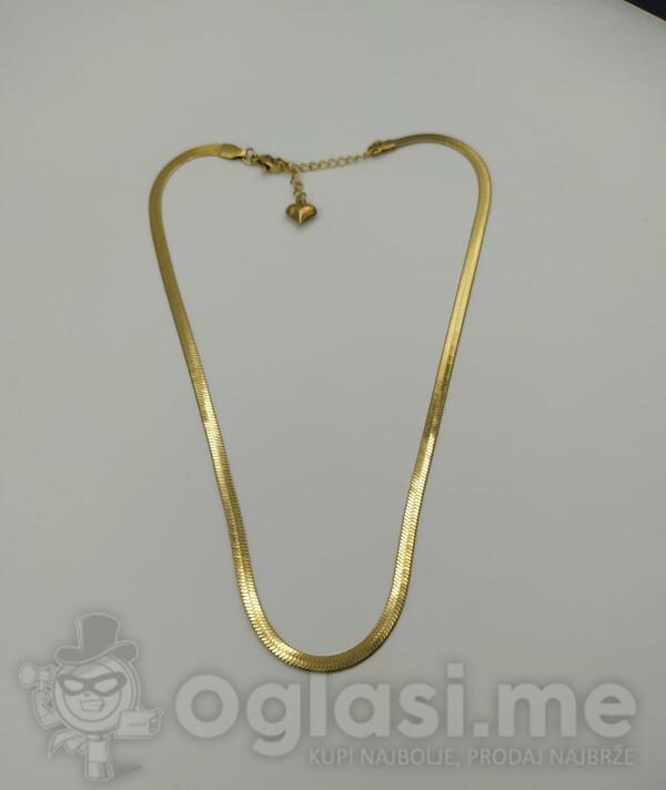 Italian Model Stainless Steel Gold and Silver Looking Necklace