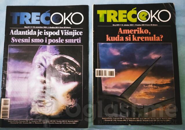 Časopisi TREĆE OKO 2001. GOD