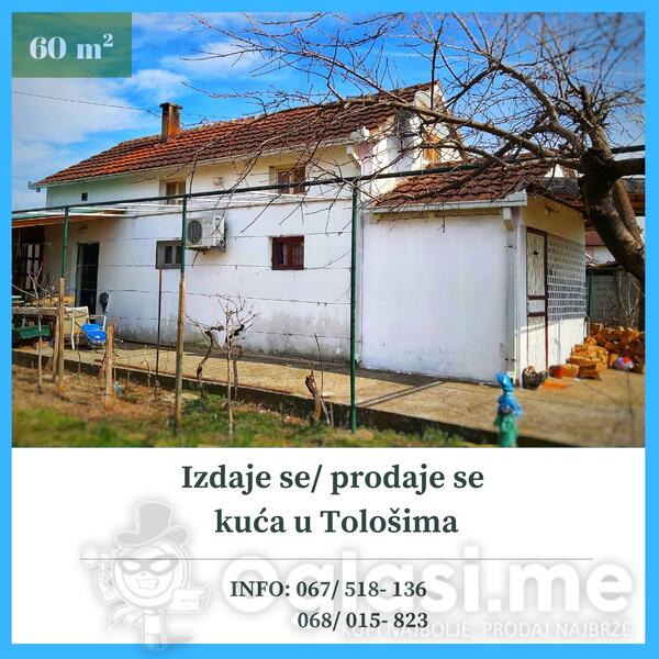 Porodična kuća 60m2 - Podgorica - Tološi