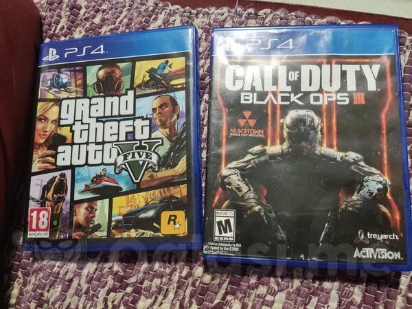 Gta5 i prodajem gta5 i Call of Duty Black Ops 3 za PlayStation 4