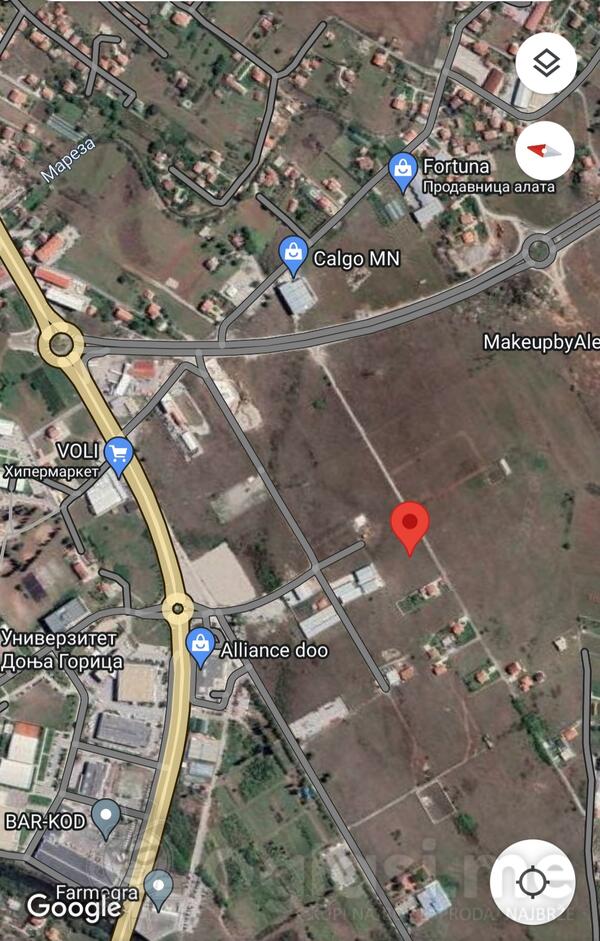 Industrijsko zemljište 1200m2 - Podgorica - > Okolina grada