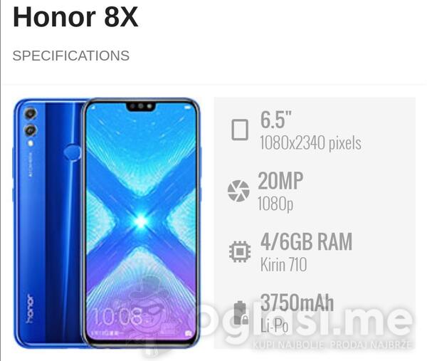 Honor - X8 - 6GB / 128GB