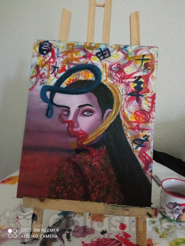 Prodajem sliku uradjeno akrilnim bojana