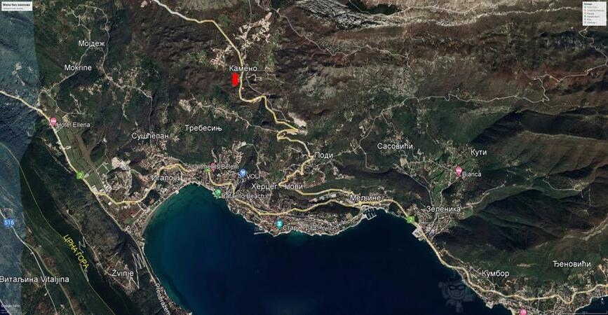 Građevinsko zemljište 3000m2 - Herceg Novi - Kameno