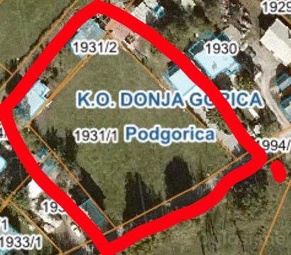 Građevinsko zemljište 2650m2 - Podgorica - Donja Gorica